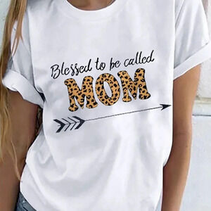 GRAPHIC TSHIRT NEW WOMENS WHITE SHIRT TOP TOPS SHIRTS GIFT CASUAL TEE SIZE M